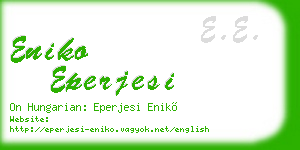 eniko eperjesi business card